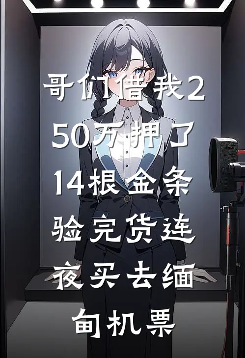 哥们借我250万押了14根金条，验完货连夜买去缅甸机票