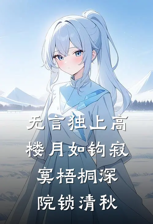 无言独上高楼月如钩寂寞梧桐深院锁清秋